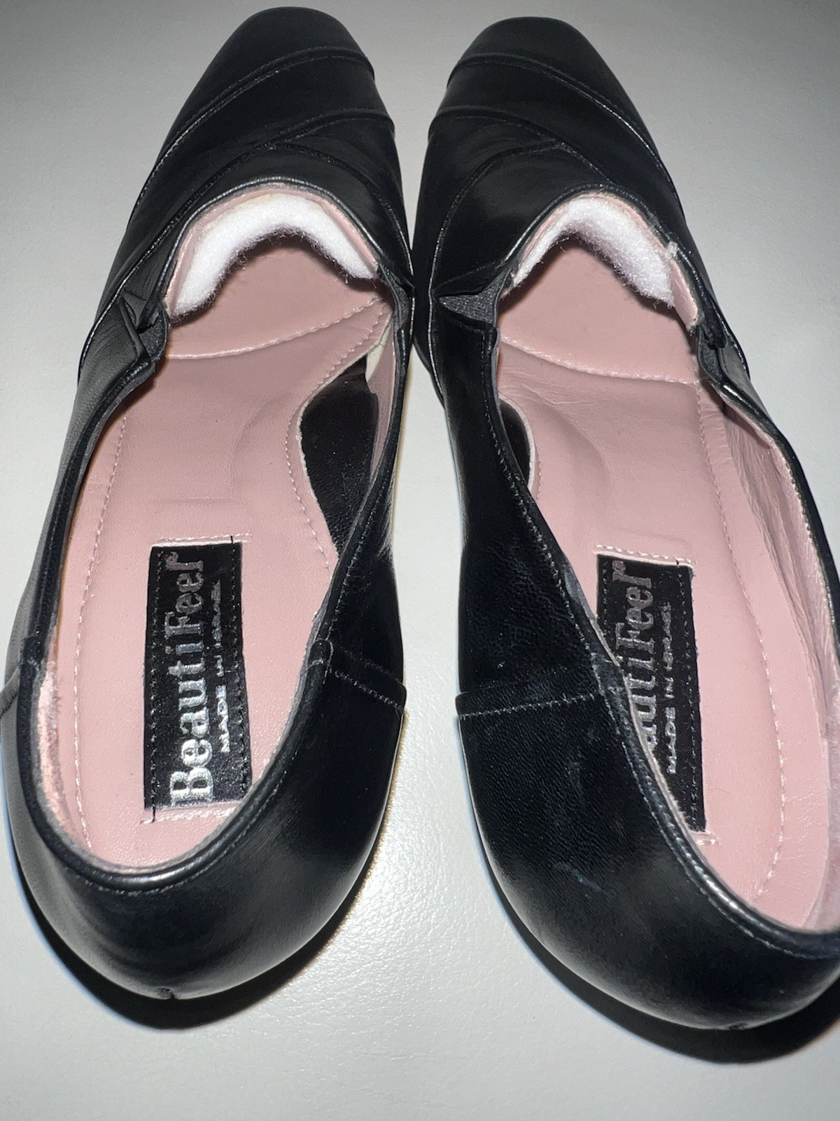 Beautifeel Rosalind Black Leather Pumps Made In Israel Women’s Sz 37