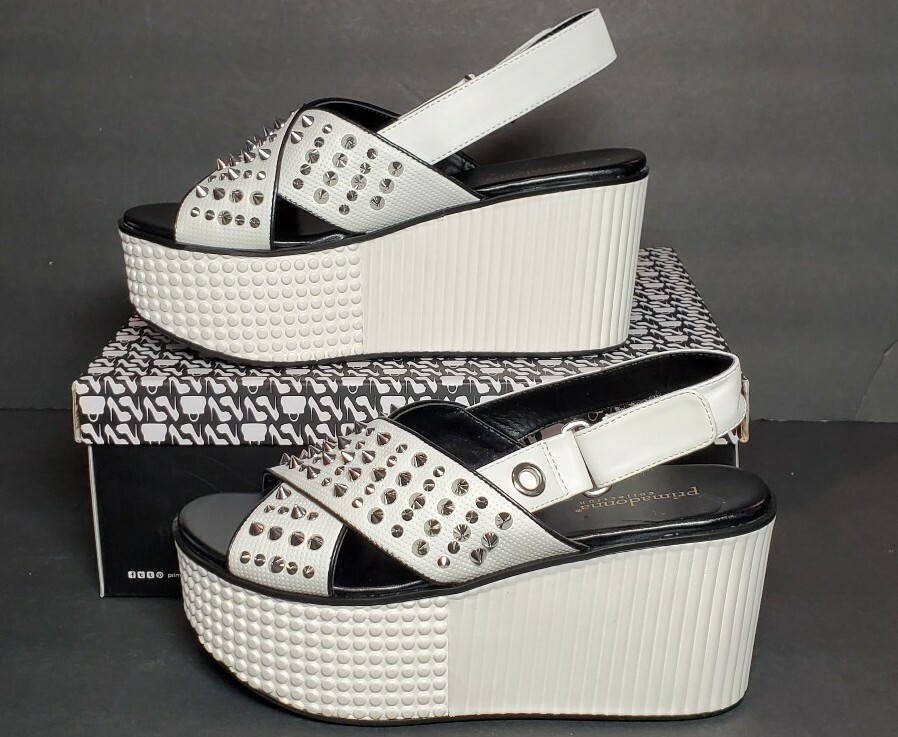 PRIMADONNA COLLECTION PLATFORM SANDALS METAL DESIGN EURO SIZE 36 PD0584 00211