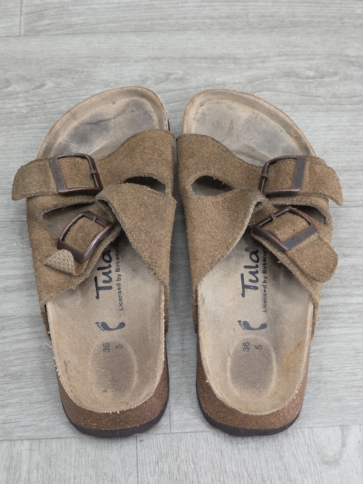 Tula by Birkenstock Women’s Brown Slip On Slide Sandals Size EU 36 US Size 5