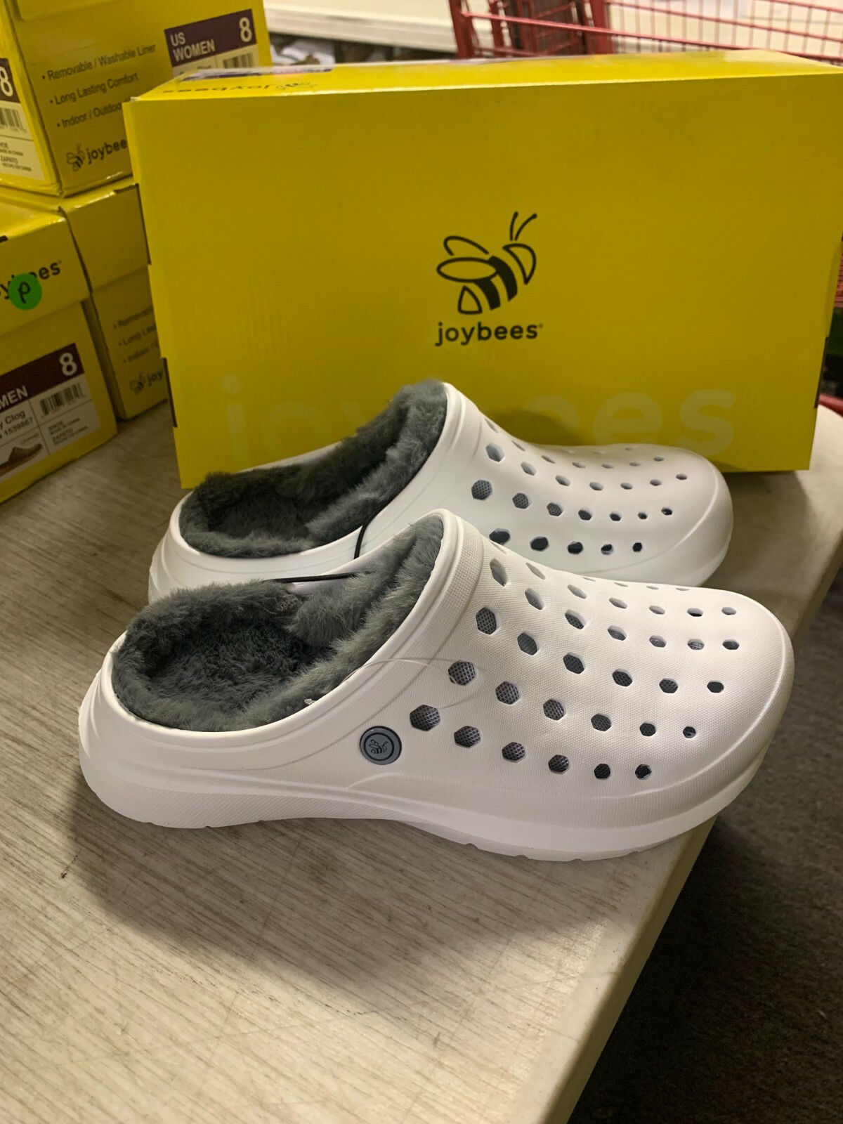 Women’s Joybees Cozy Clog Indoor Outdoor Removable Liner White – Pick Size