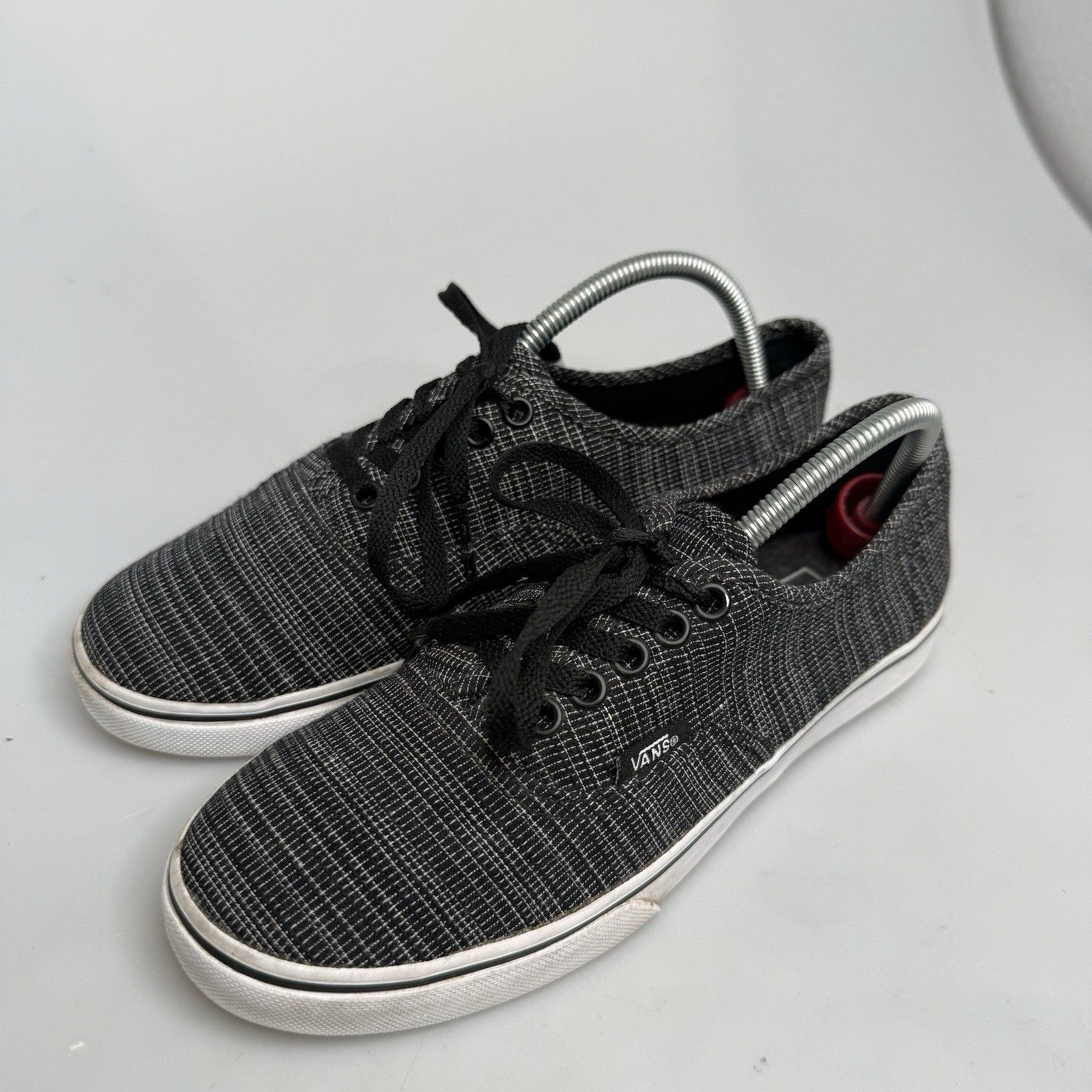 Vans Classic Knit Skate Sneakers Black Women’s 5 Men’s 3.5 Low Top Shoes EU 34.5