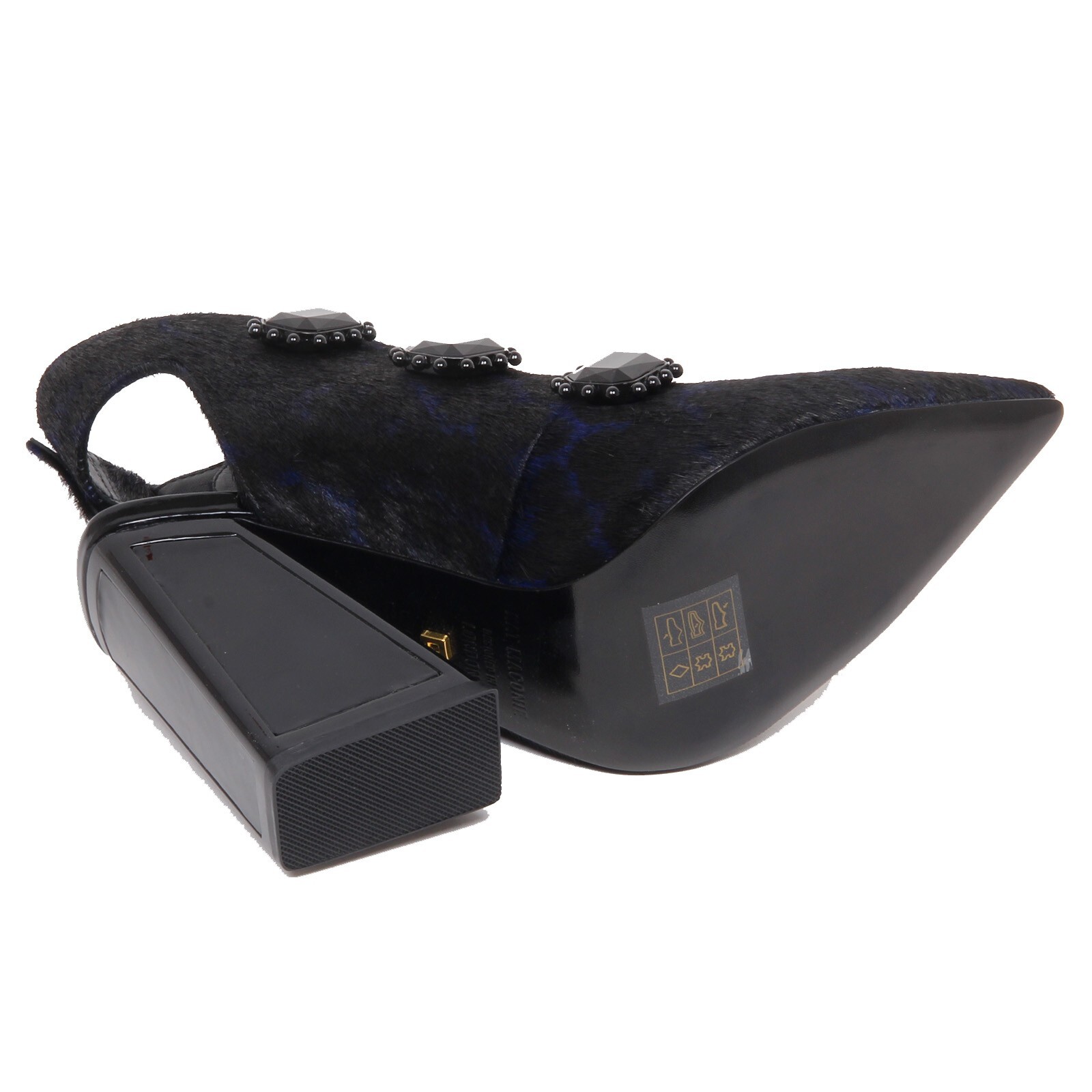 F7740 sabot donna black/blu KAT MACONIE ANAIS maculato spotted boot shoe woman