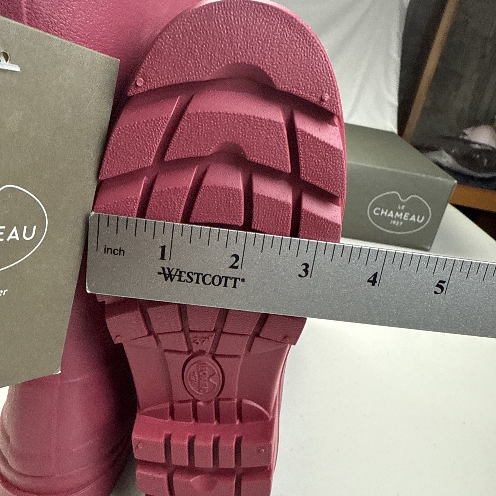 Le Chameau 1927 Rain Boots Women’s Size 6 Iris Botlyn Rose Pink Lined New w/ Box