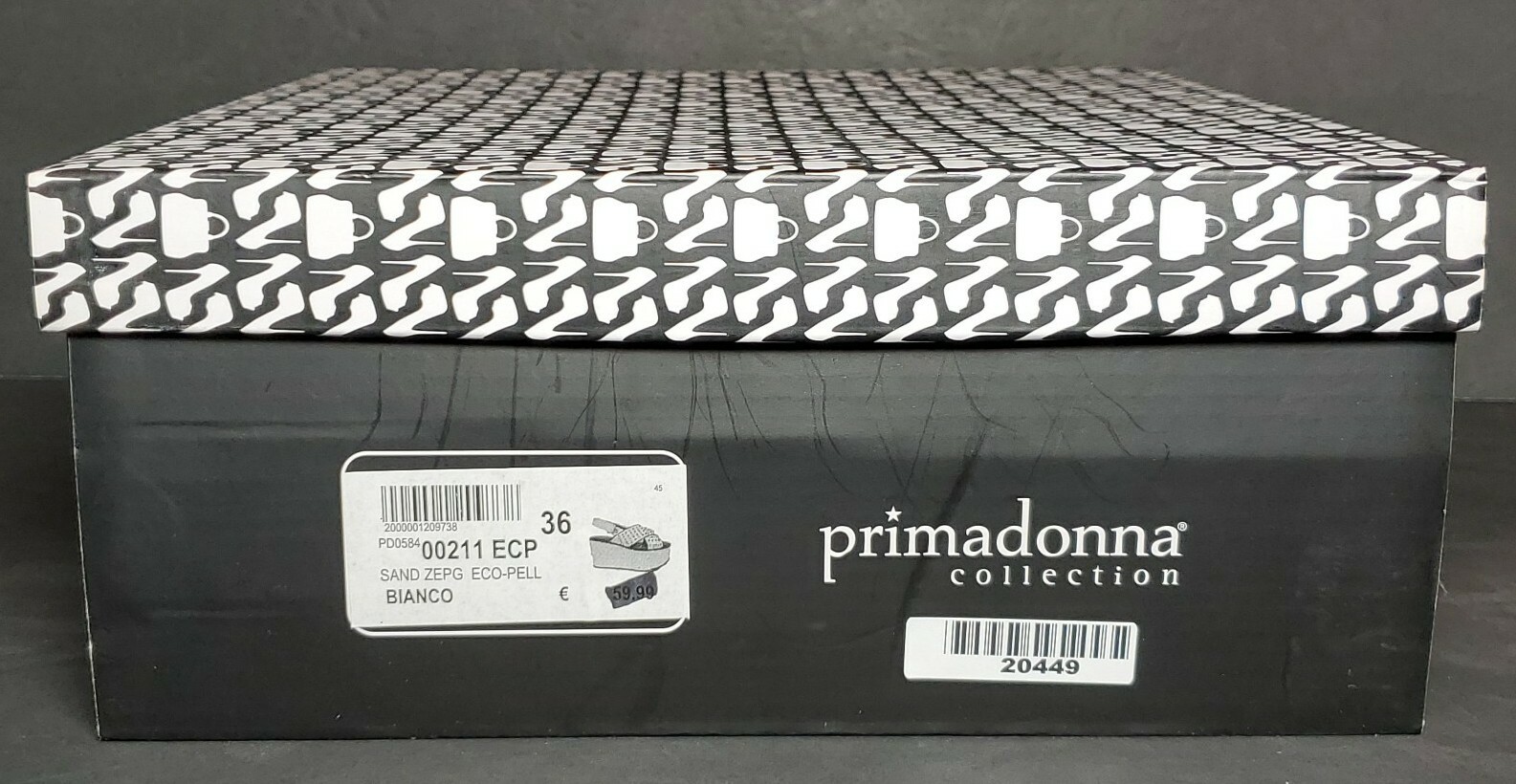 PRIMADONNA COLLECTION PLATFORM SANDALS METAL DESIGN EURO SIZE 36 PD0584 00211