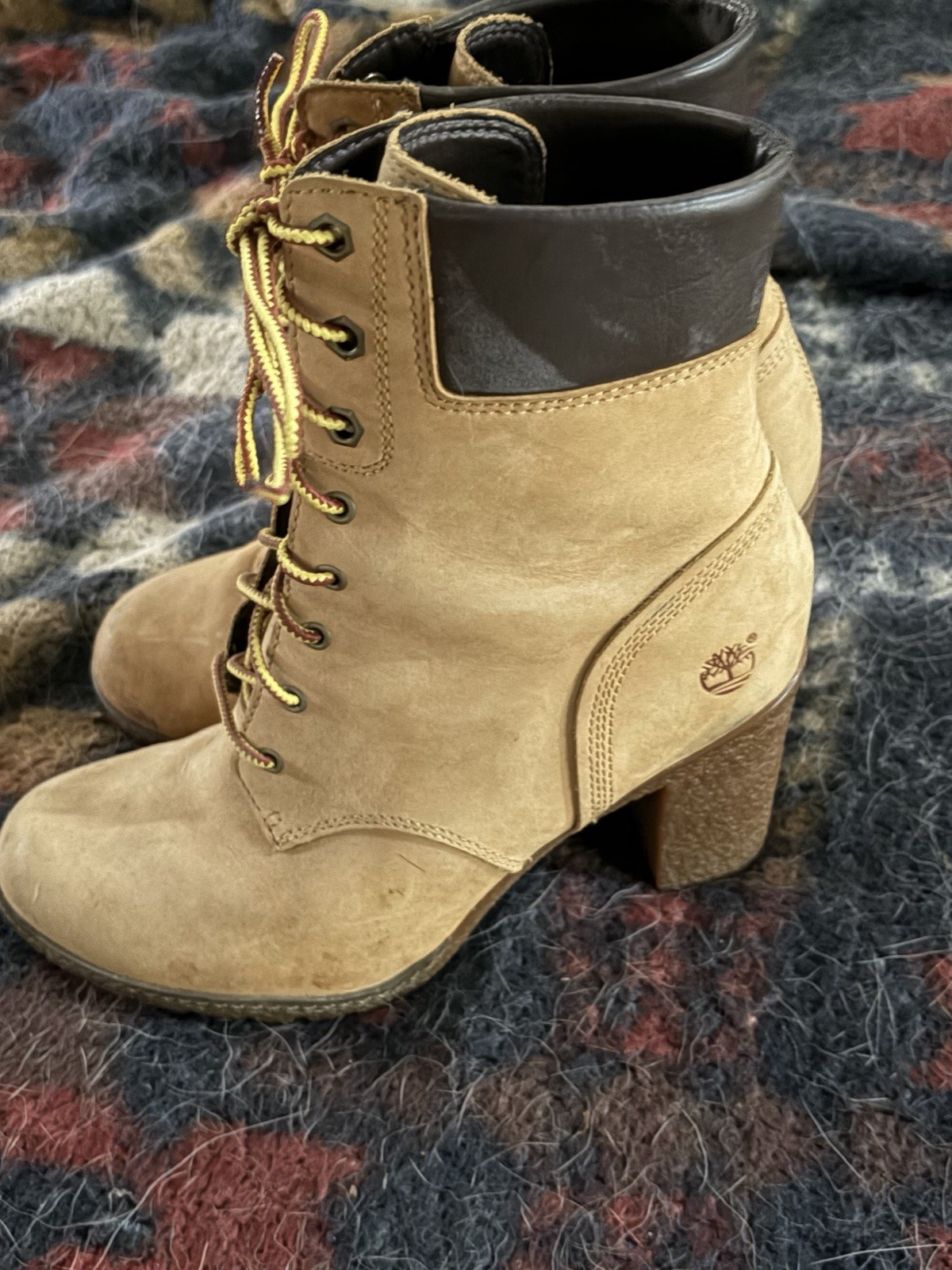 Timberland Glancy 8715A Women’s Leather Lace-Up Ankle Bootie US 8 EU 39