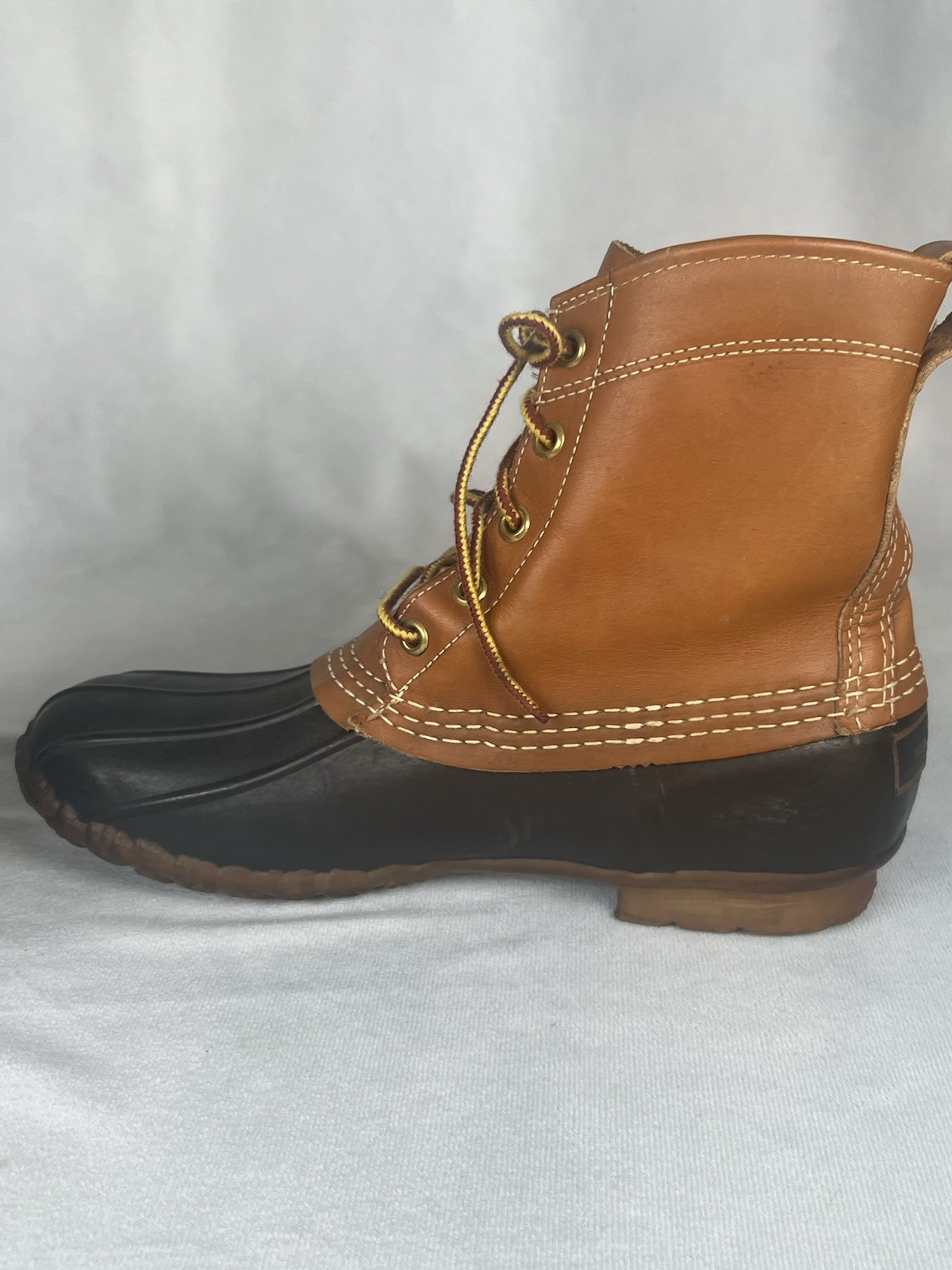 Vintage LL Bean Women’s Unlined Maine Hunting Shoe Duck Boots Brown Size 7