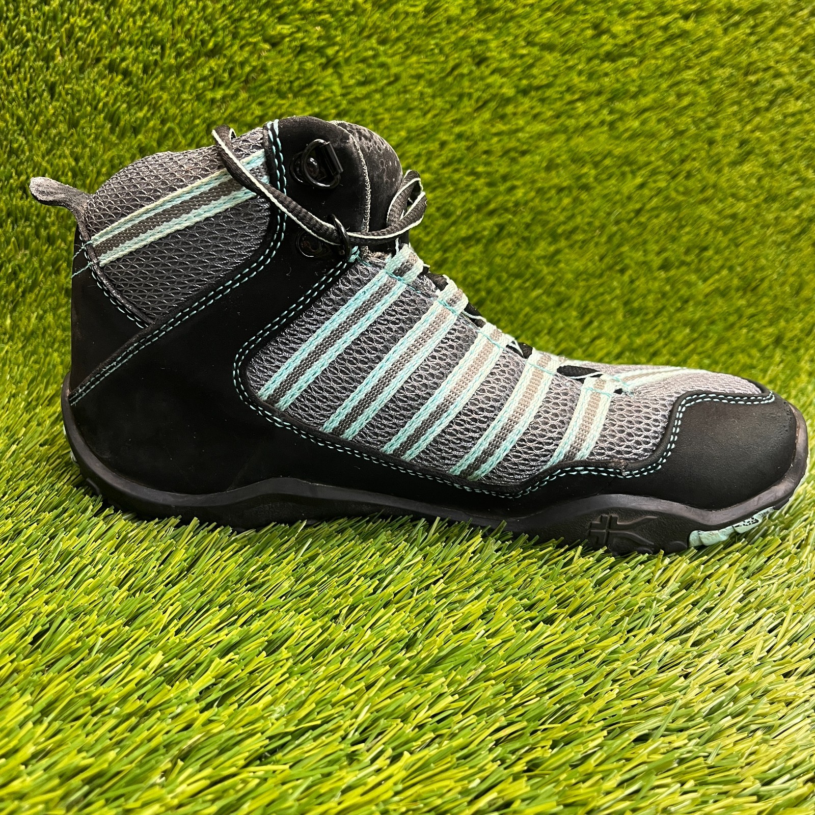 Kuru Chicane Mid Womens Size 8.5 Black Gray Classic Outdoor Lace Up Hiking Boots