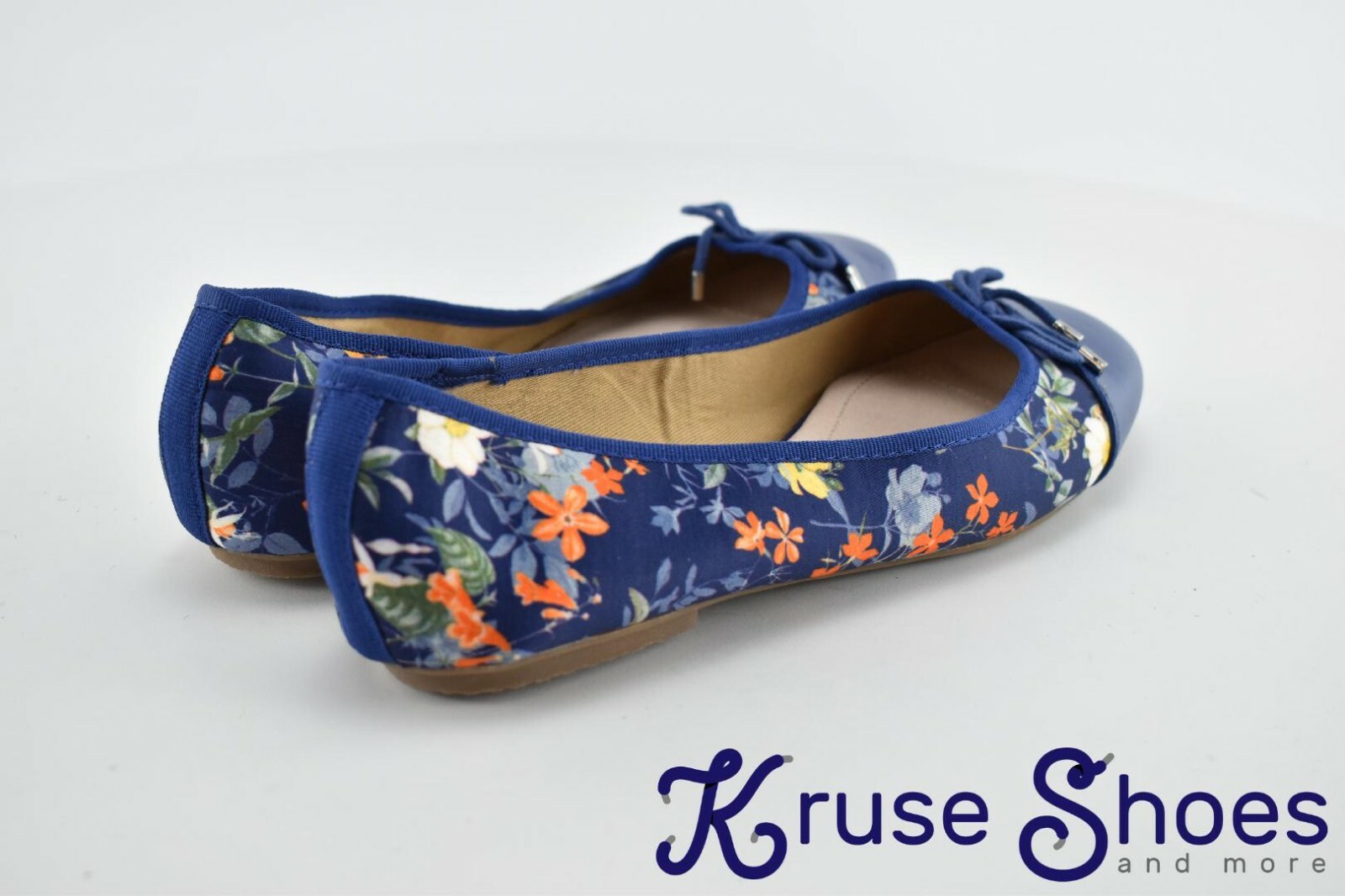 Lands End Women’s Gatas Lightweight Slip-on Mary Jane «Deep Sea Floral» Size 8B