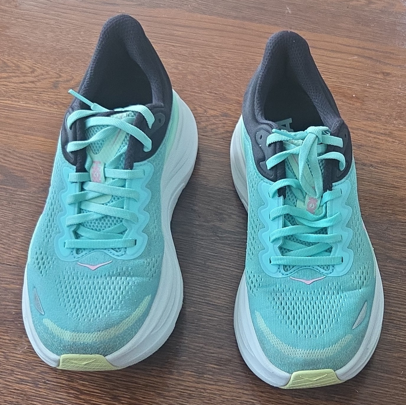 Hoka One One Bondi 9 Women’s Low Top Running Sneakers Mesh Blue/Black/White