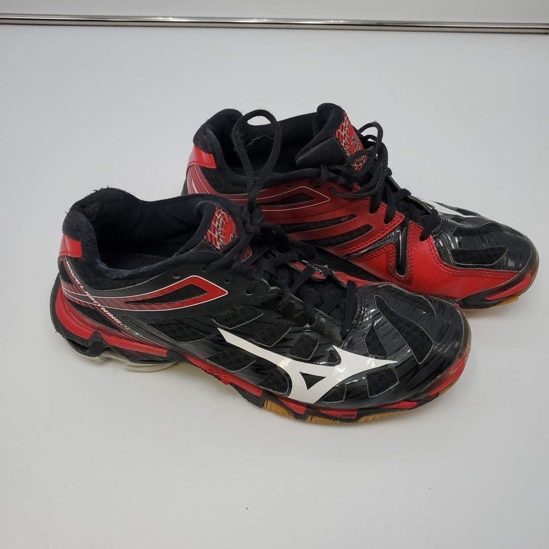 Mizuno Wave Lightning RX3 Women’s Sneakers Court Shoes Red Black US Size 8.5