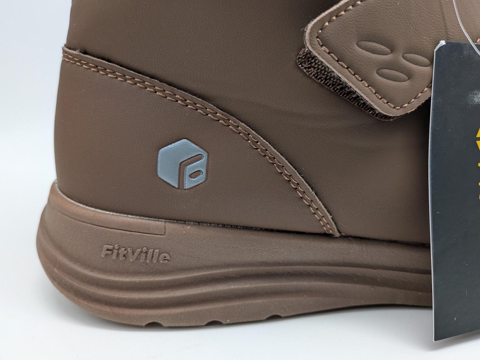 Fitville Diabetic Comfort Boots Brown CozyCore Support Shoes Women’s 10EW