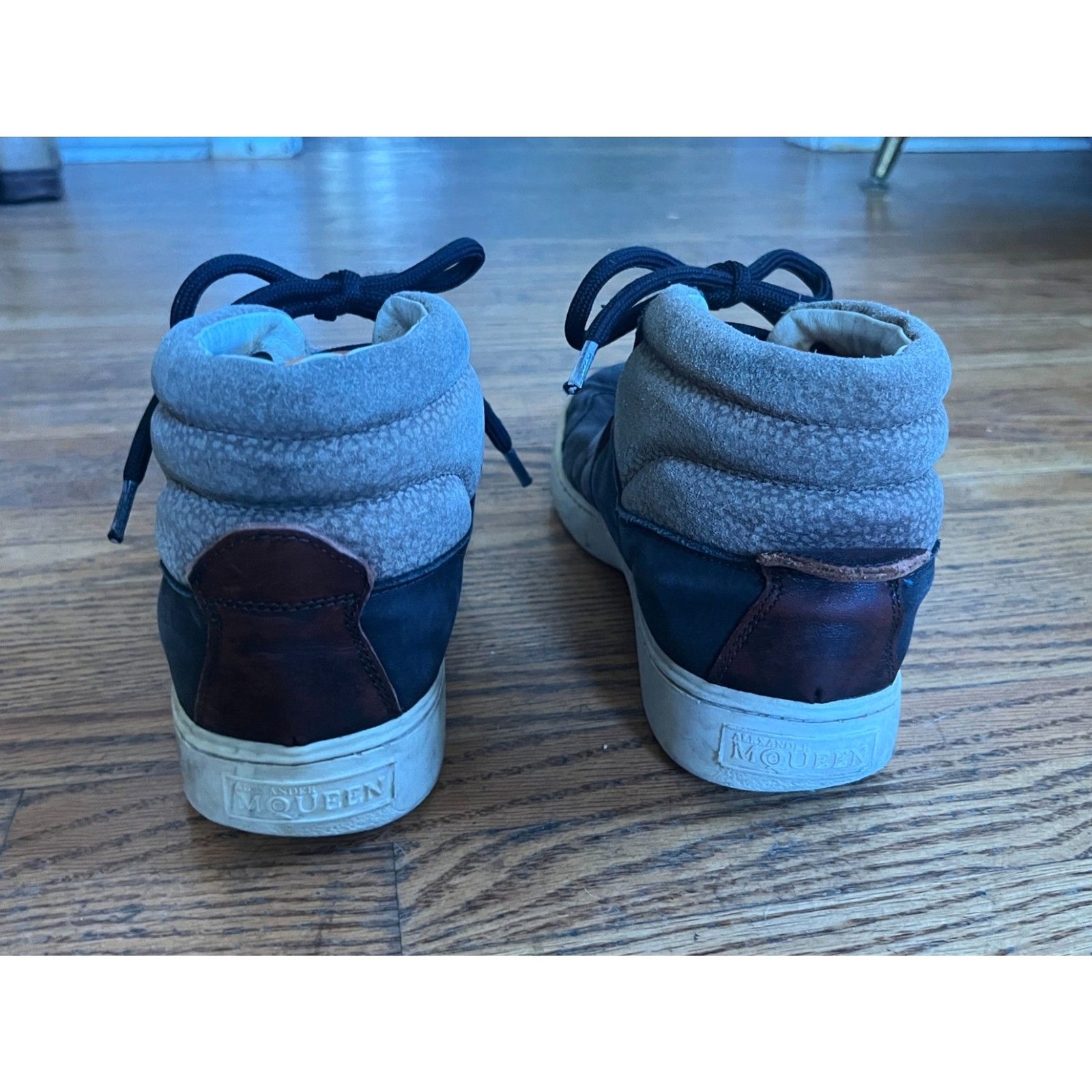 Alexander McQueen x Puma Gray High Top Sneakers Trainers Shoes Women’s Size 8