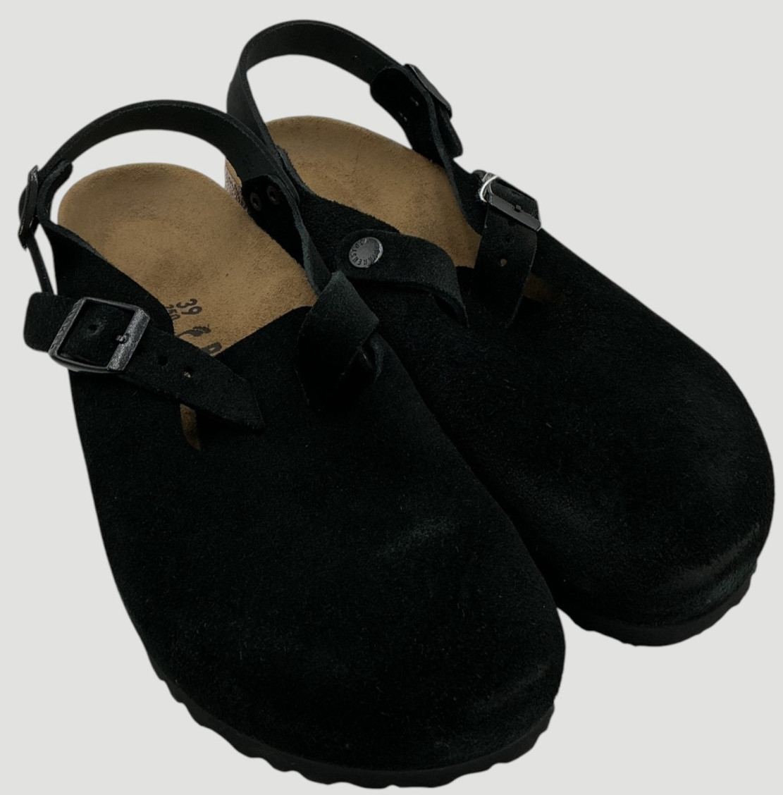 Birkenstock Tokio II Women’s Size 8 US 39 EU Black Suede Clogs Narrow