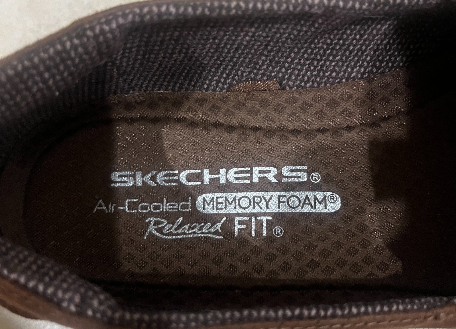Skechers Relaxed Fit Air-Cooled Memory Foam Women’s Size 7 Brown Slip-On Shoes