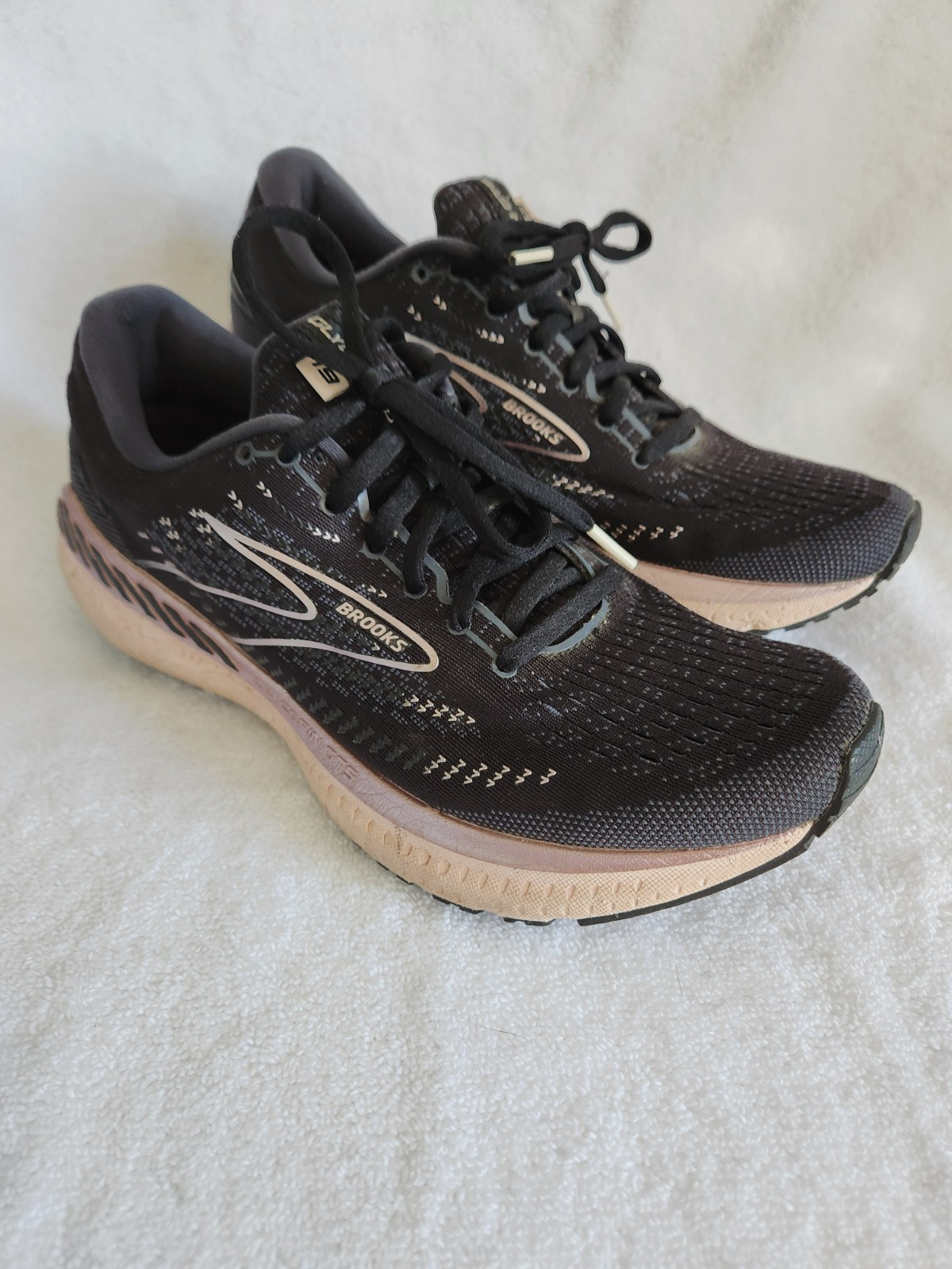 Brooks Women’s Glycerin GTS 19 1203441B074 Black Running Shoes Sneakers Size 9.5