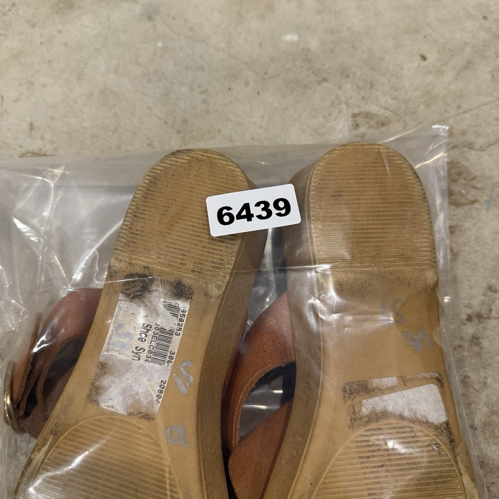 Mariella Women’s Leather Sandals Wedge Heel Slip-on Made in Italy Size 9.5