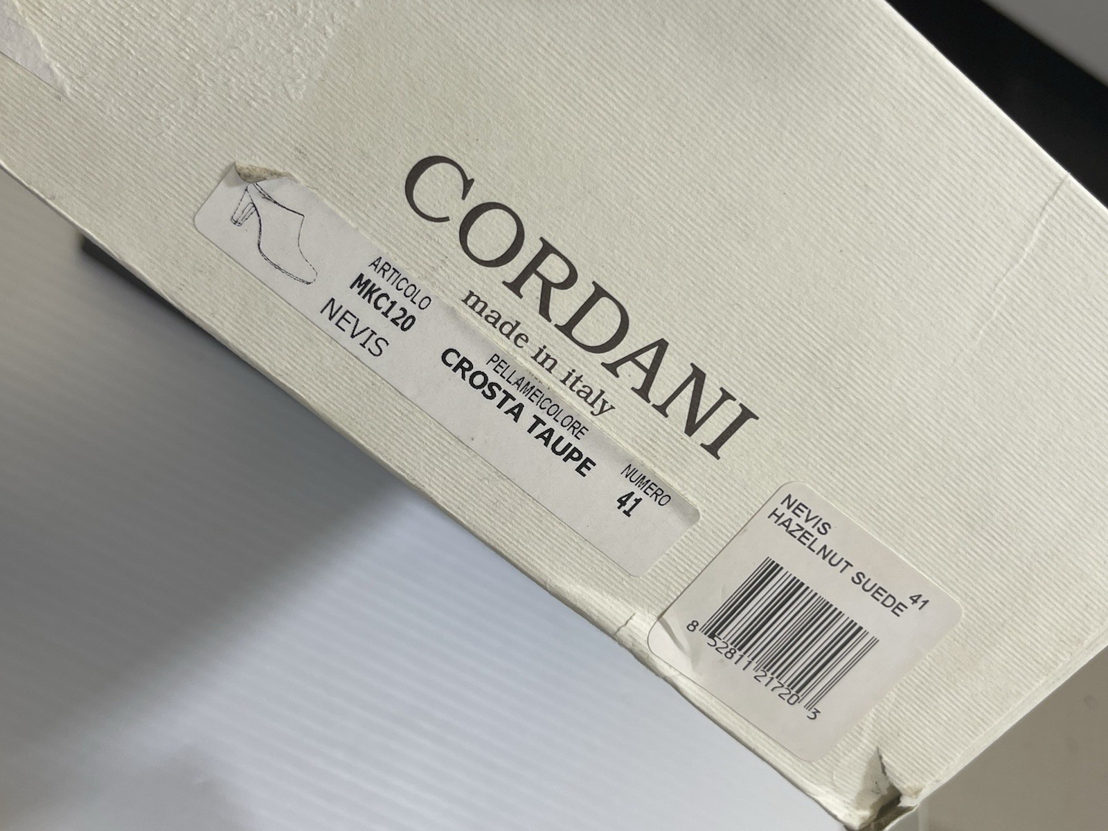 Cordani Woman’s Grey Suede Leather Medium Heel Semi Pointed Toe Clog Shoe 41 IT