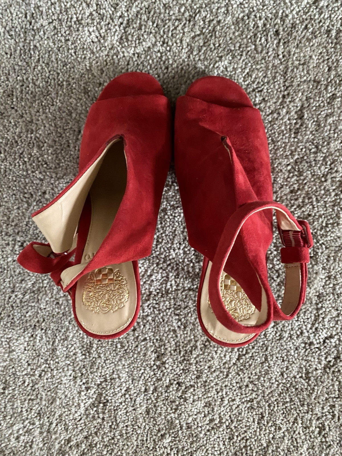 Vince Camuto Women’s Heels 6.5 Red Suede