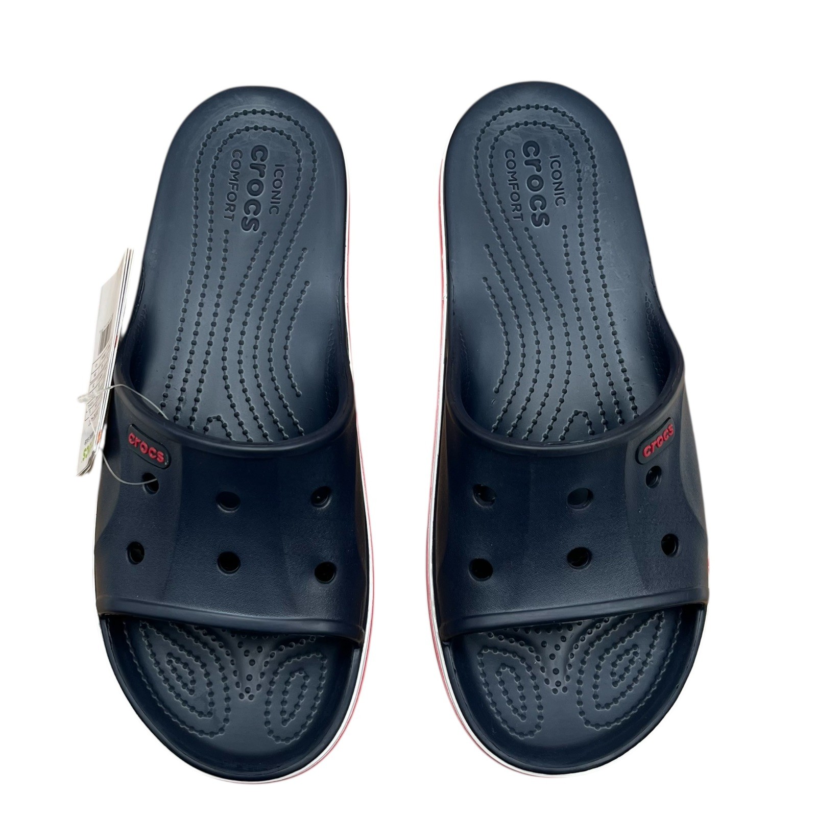 Crocs Bayaband Womens Slide Sandals Size 10 Navy Blue Water Friendly Lightweight