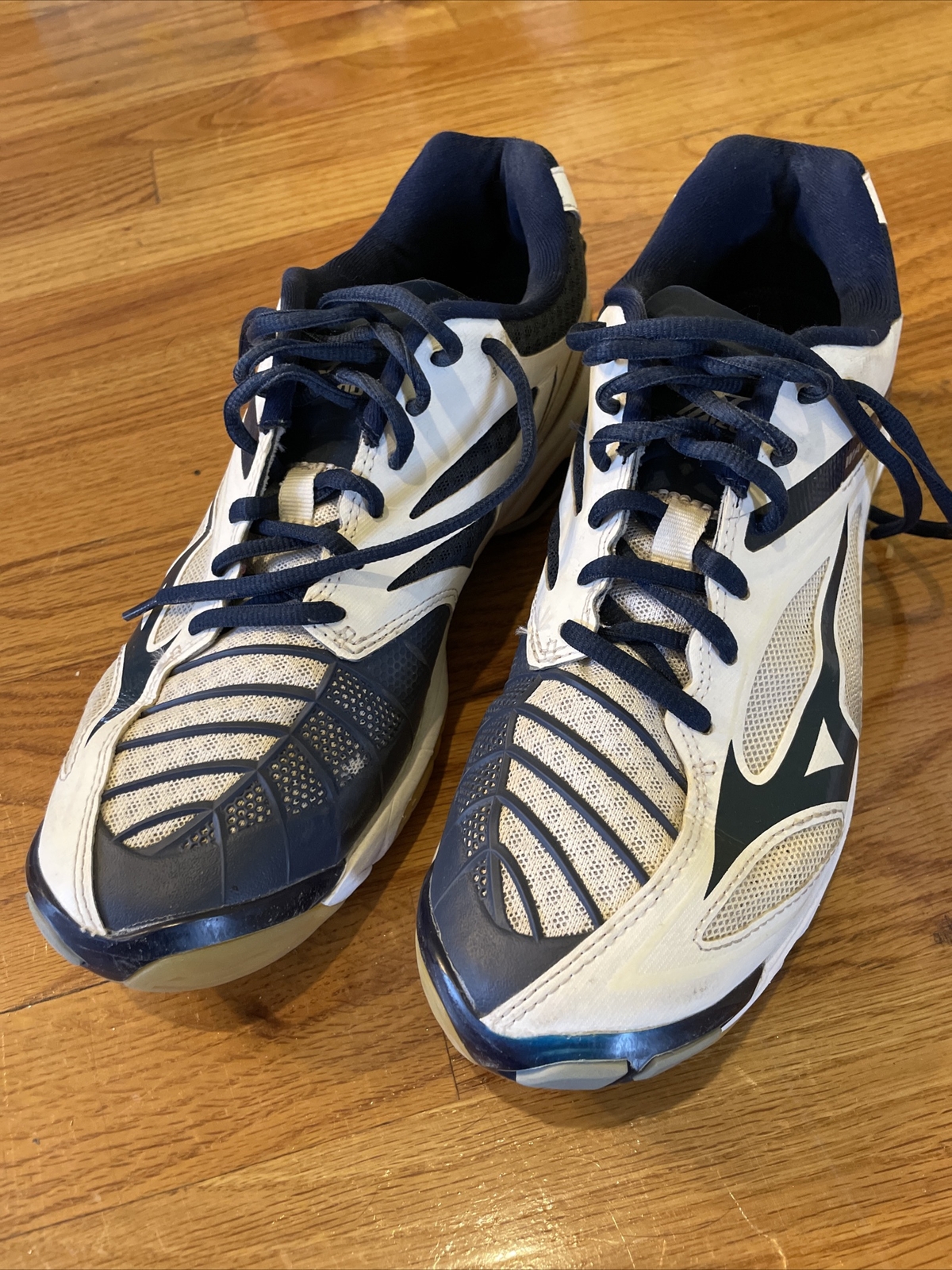 Mizuno Women’s Wave Lightning Z Volleyball Shoes Blue White US Womens Size 10