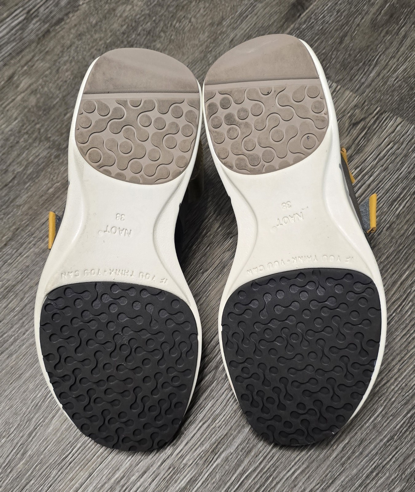 Women’s NAOT Odyssey Sterling Foggy Gray Leather Sandals EU 38 Us7