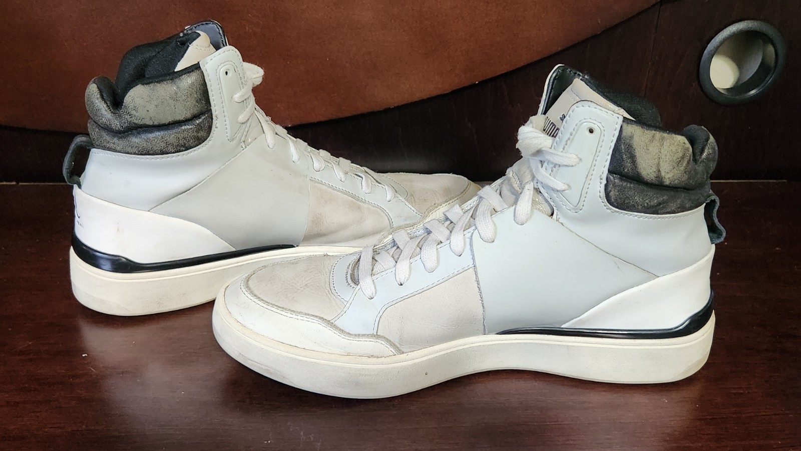 Alexander Mcqueen x PUMA High-top Sneakers US Women’s Size 9 White x Gray Auth
