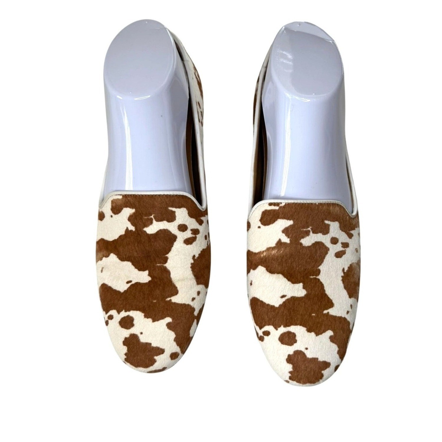 Vionic Cow Print Hair-On Upper Slip-On Loafers W 7.5