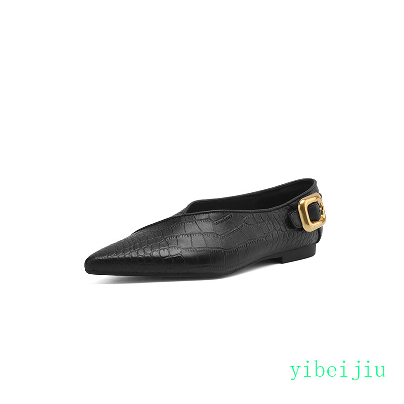 Women’s Ballet Flats Loafers Leopard Weave Alligator Pattern Comfort Shoes Pumps