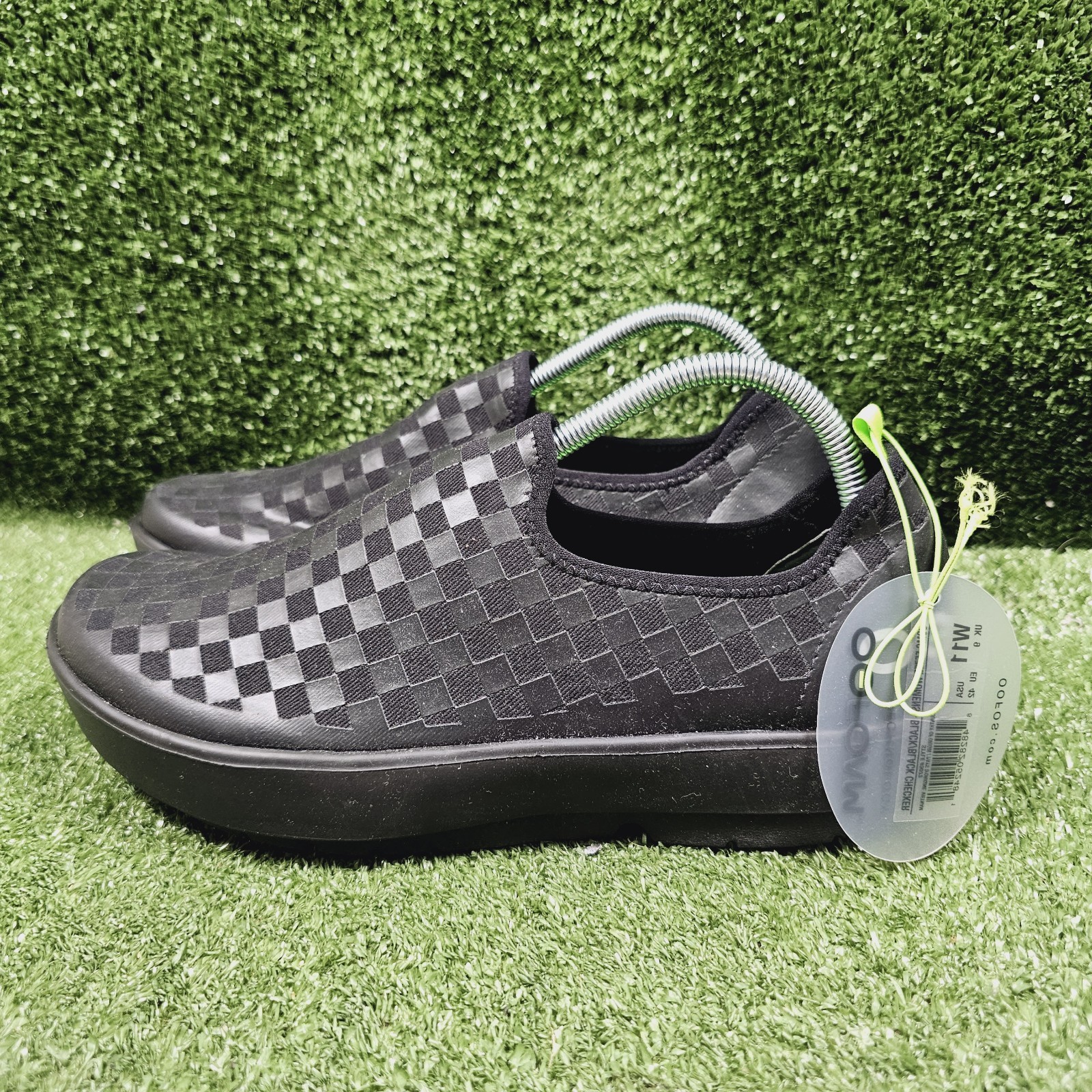 OOFOS Oomg Eezee Low Checkered Slip On Comfort Athletic Shoes Womens Size 11
