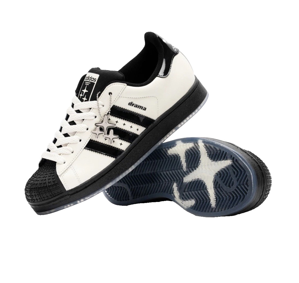 Adidas Superstar II Drama Call Off-White Black JP8383 Men Sz 7.5 / Women Sz 8.5