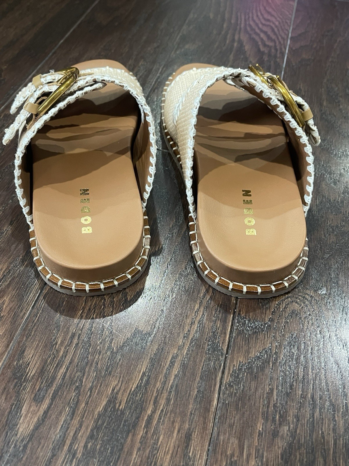 Boden Women Alberta Footbed Natural Sandal Size 40