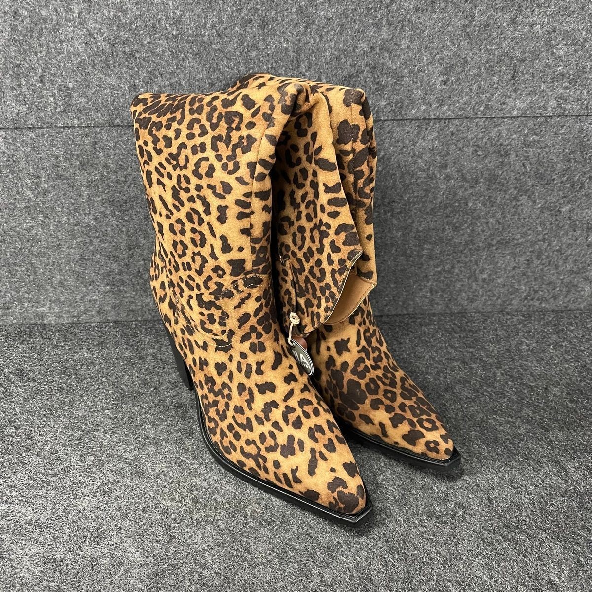 MIA Messini Vegan Suede Boot Women’s Size 10 M Leopard