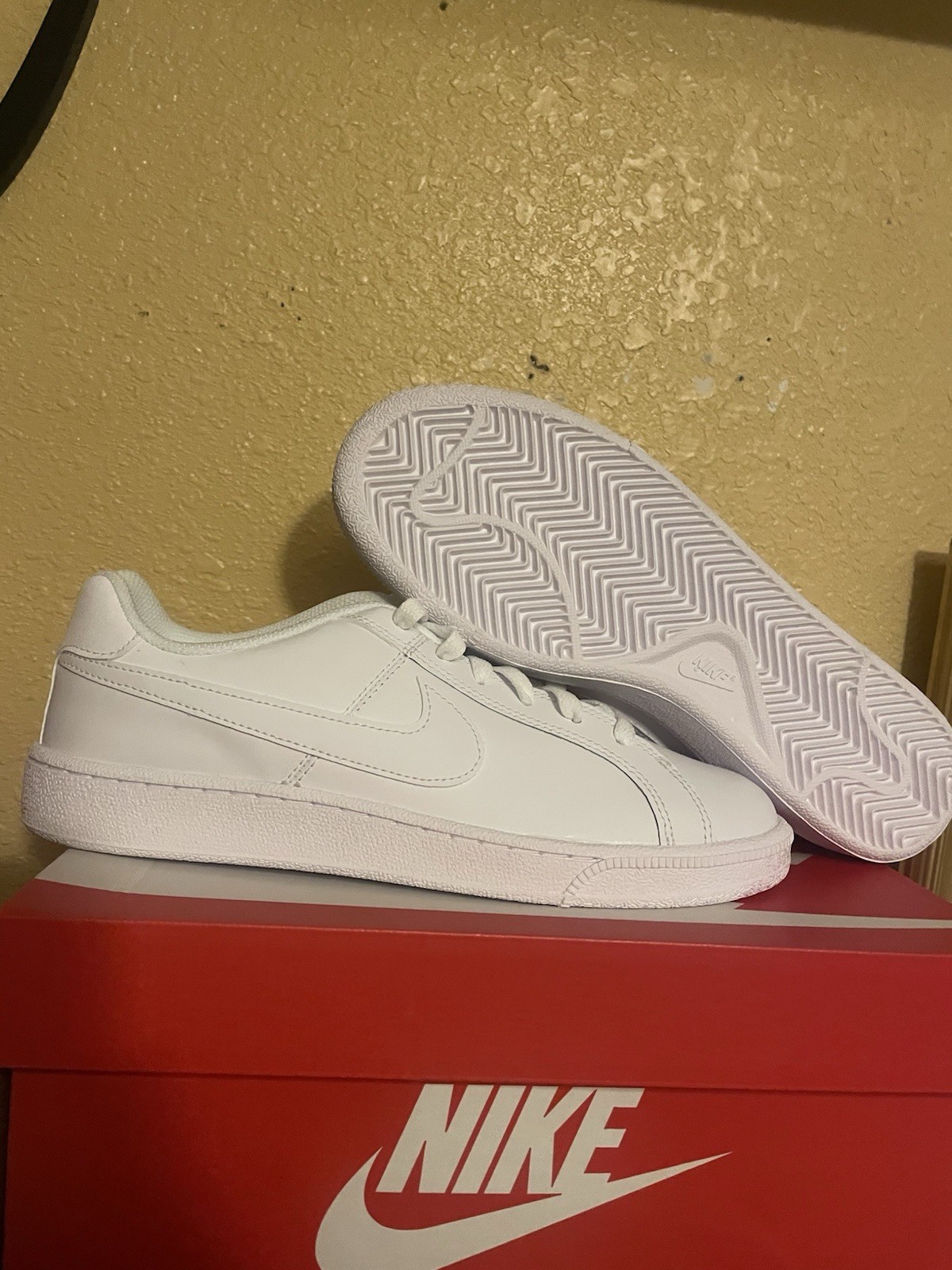 Nike Court Royale W Women’s Low Top Lace-Up Leather White/White 749867-105