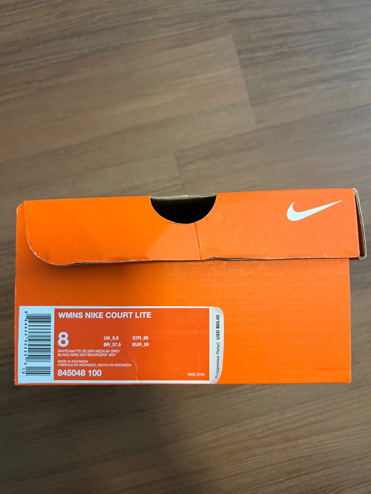 Women’s Nike Court Lite White/Cream Indoor Volleyball Shoes – US Size 8