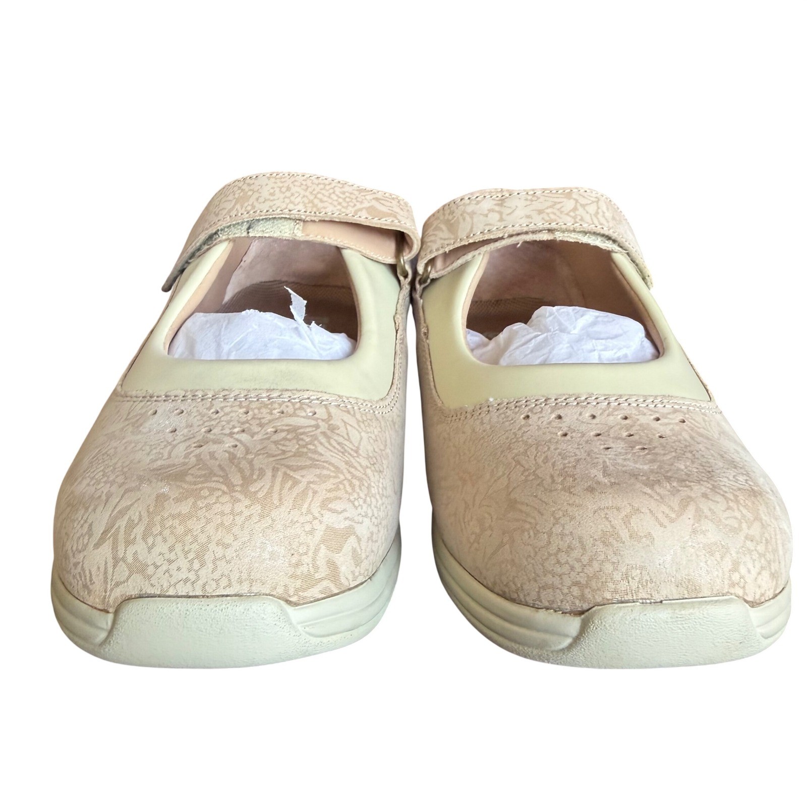 Drew Rose Mary Jane Comfort Shoes Womens 9 WW Bone Orthopedic Walking Adjustable