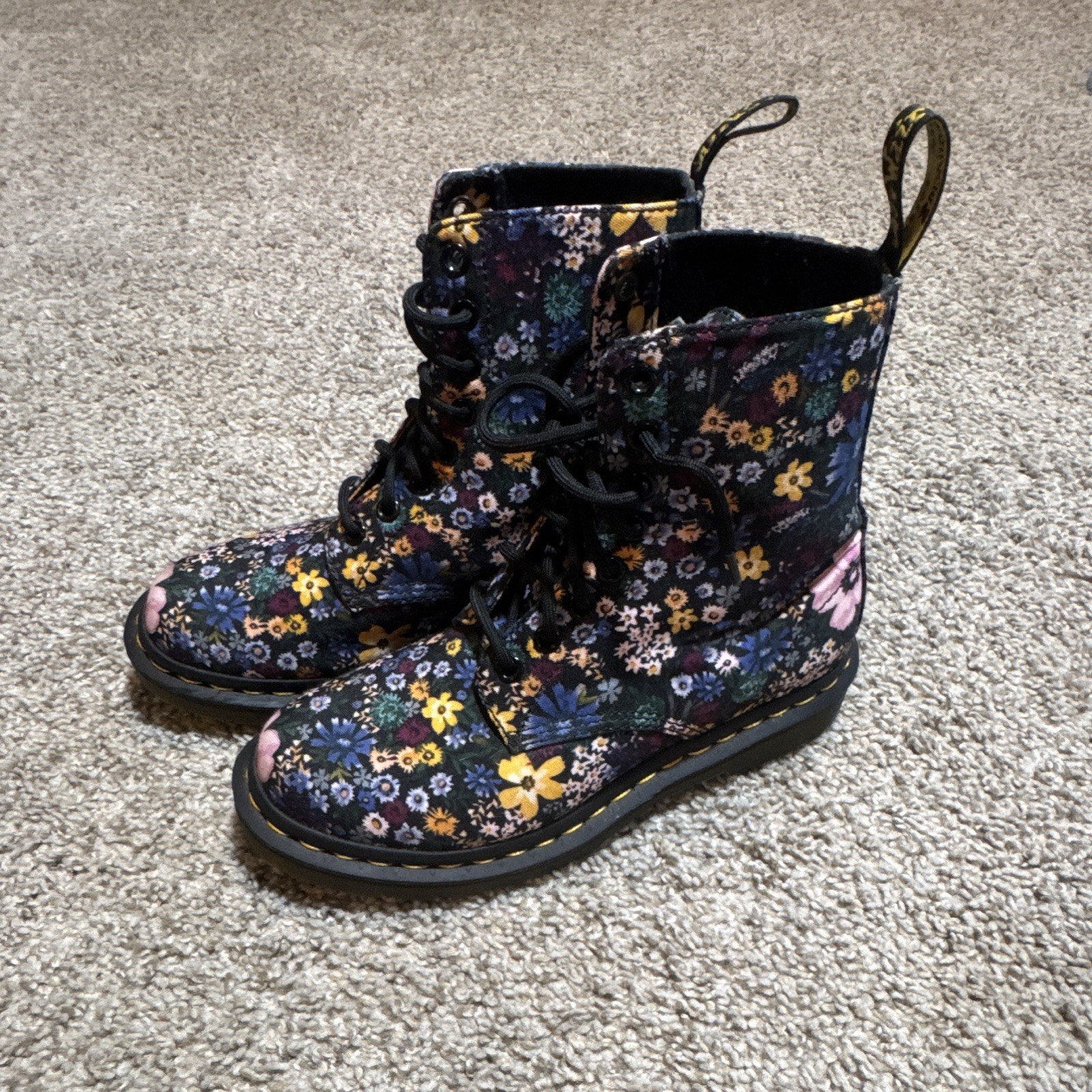 Dr Martens 1460 Pascal Wanderlust Flowers Floral – RARE! – Boots – Ladies Size 6