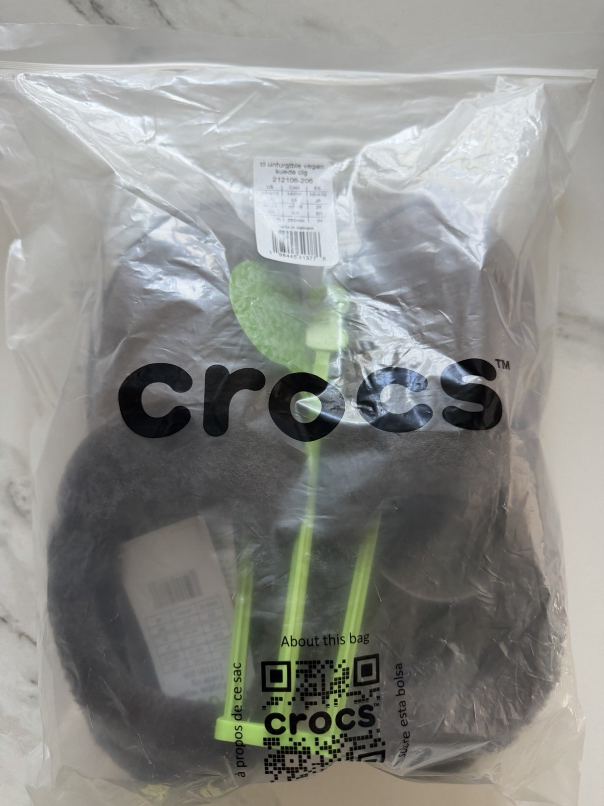 crocs classic vegan suede clog 212106-206