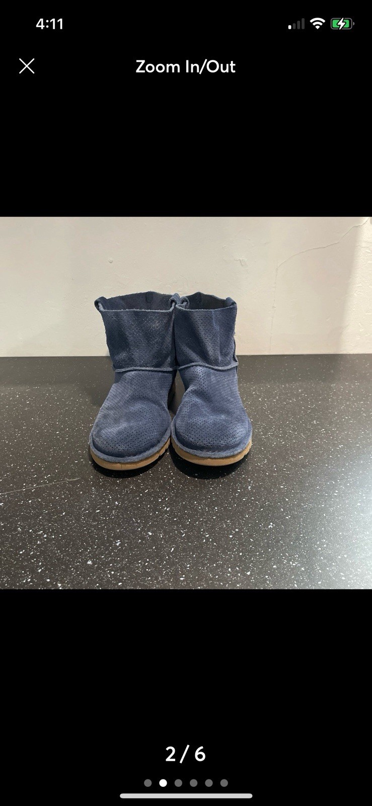 UGG classic Unlined Mini perf Boots Women’s Size 9boots women’s
