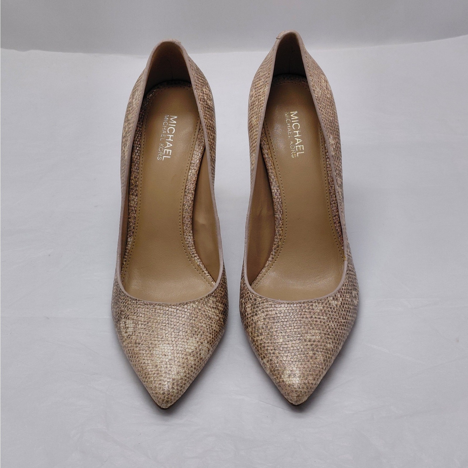 Michael Kors Womens Heels Size 6M Snakeskin Wedding Cocktail Party Evening Pumps