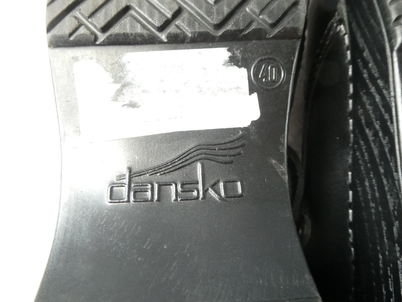 Women’s Dansko Black Mary Jane Leather Wedge Clog Shoes Strap EU 40 US 9-9.5