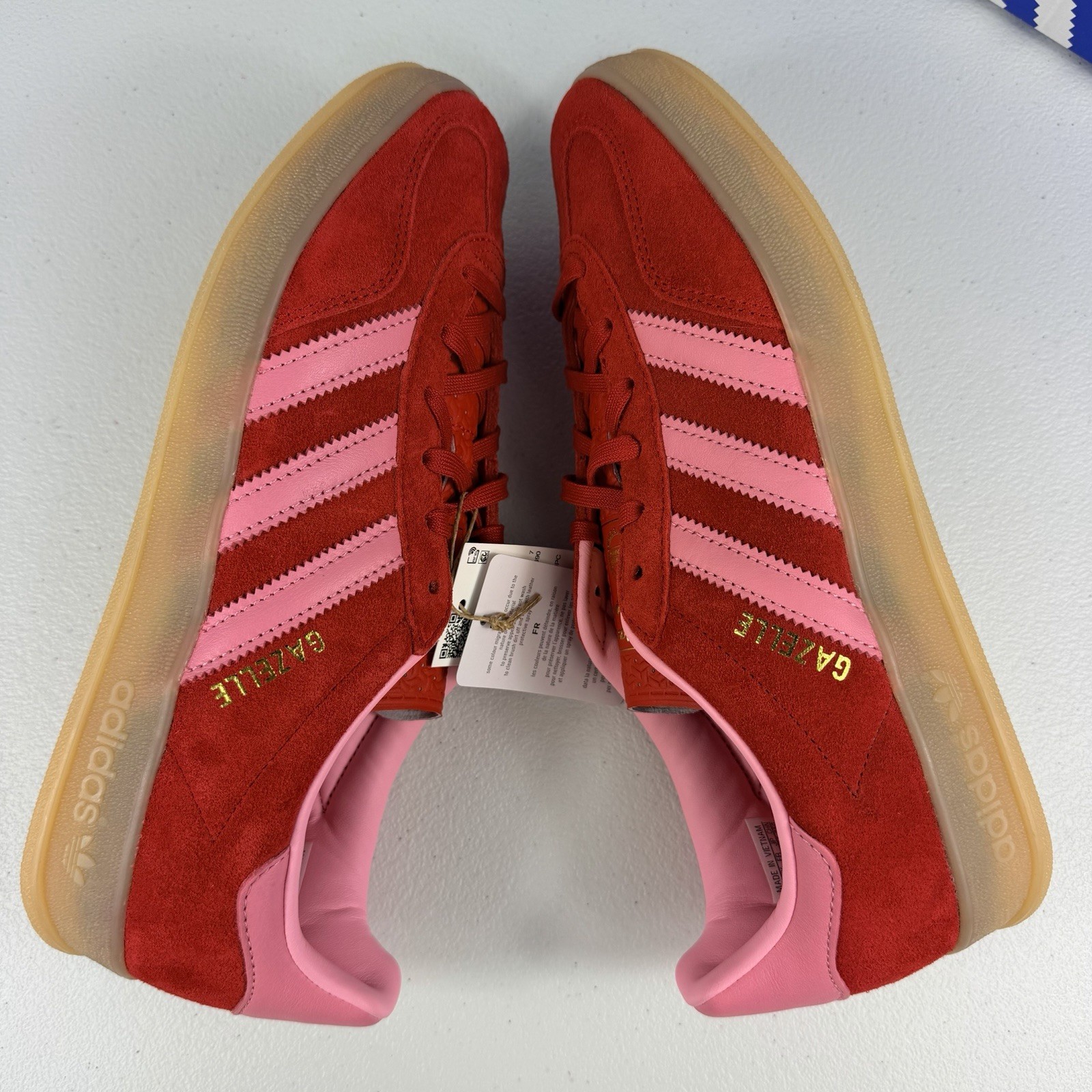 Adidas Gazelle Indoor Red Better Scarlet Light Pink IH6797 Women’s 6-12