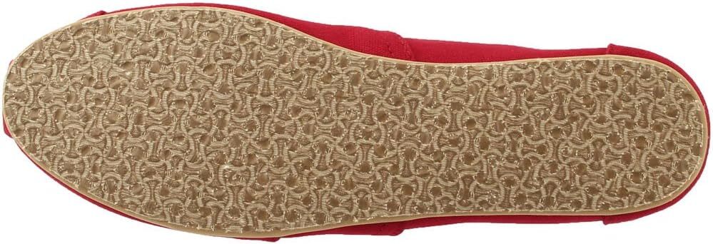 Toms Womens Alpargata Canvas Slip-On Red