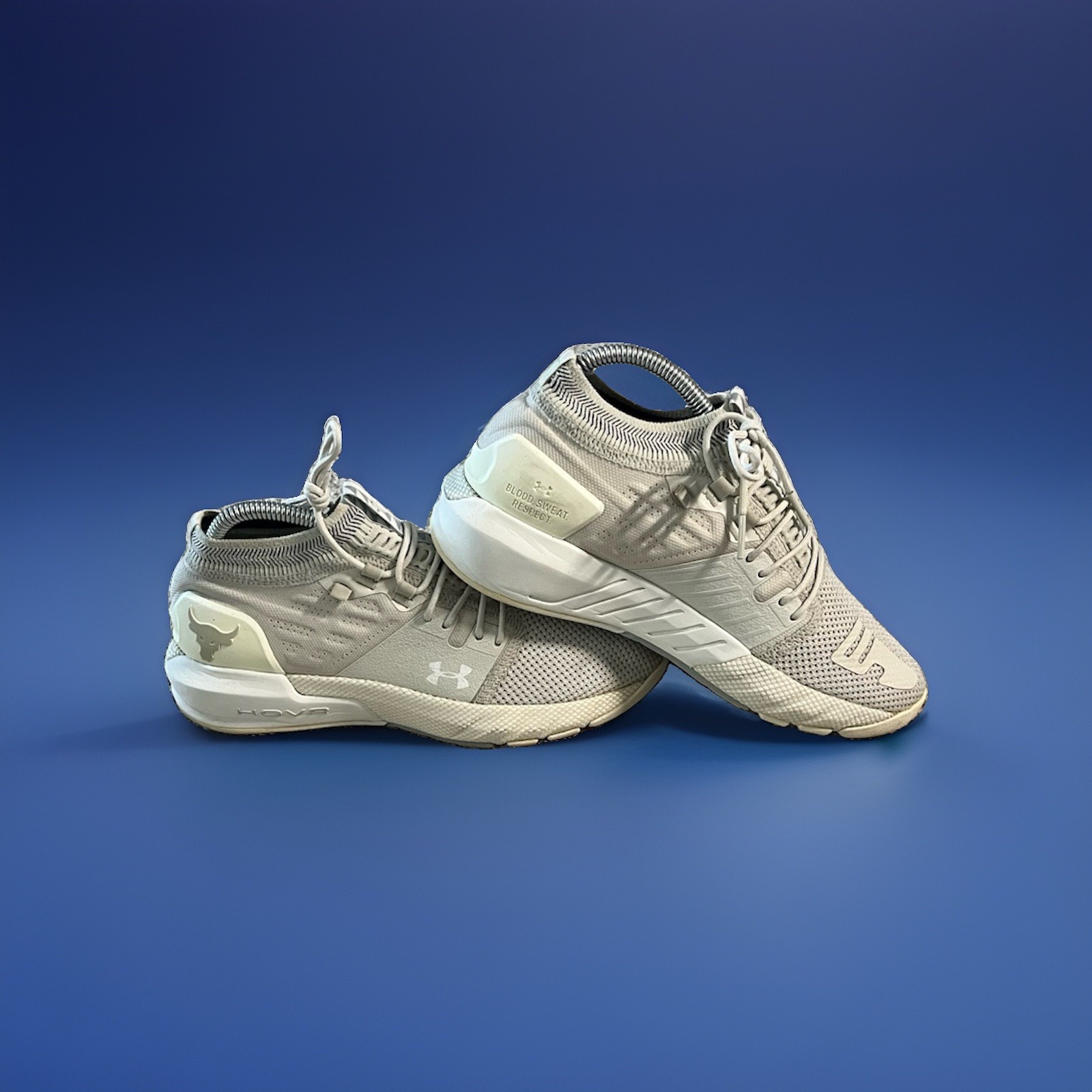 Under Armour Project Rock 2 Women’s Low Top Lace-Up Off White sz 7.5 **NO BOX**
