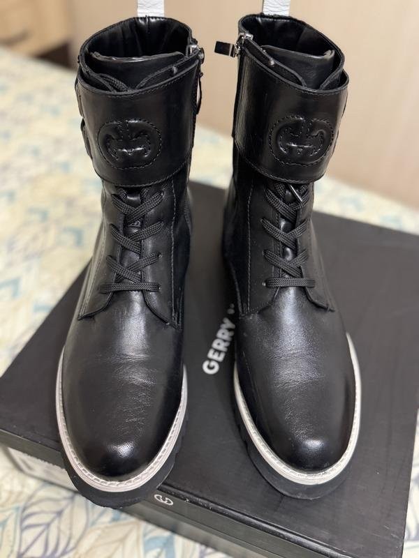 Women Gerry Weber boots black leather 41