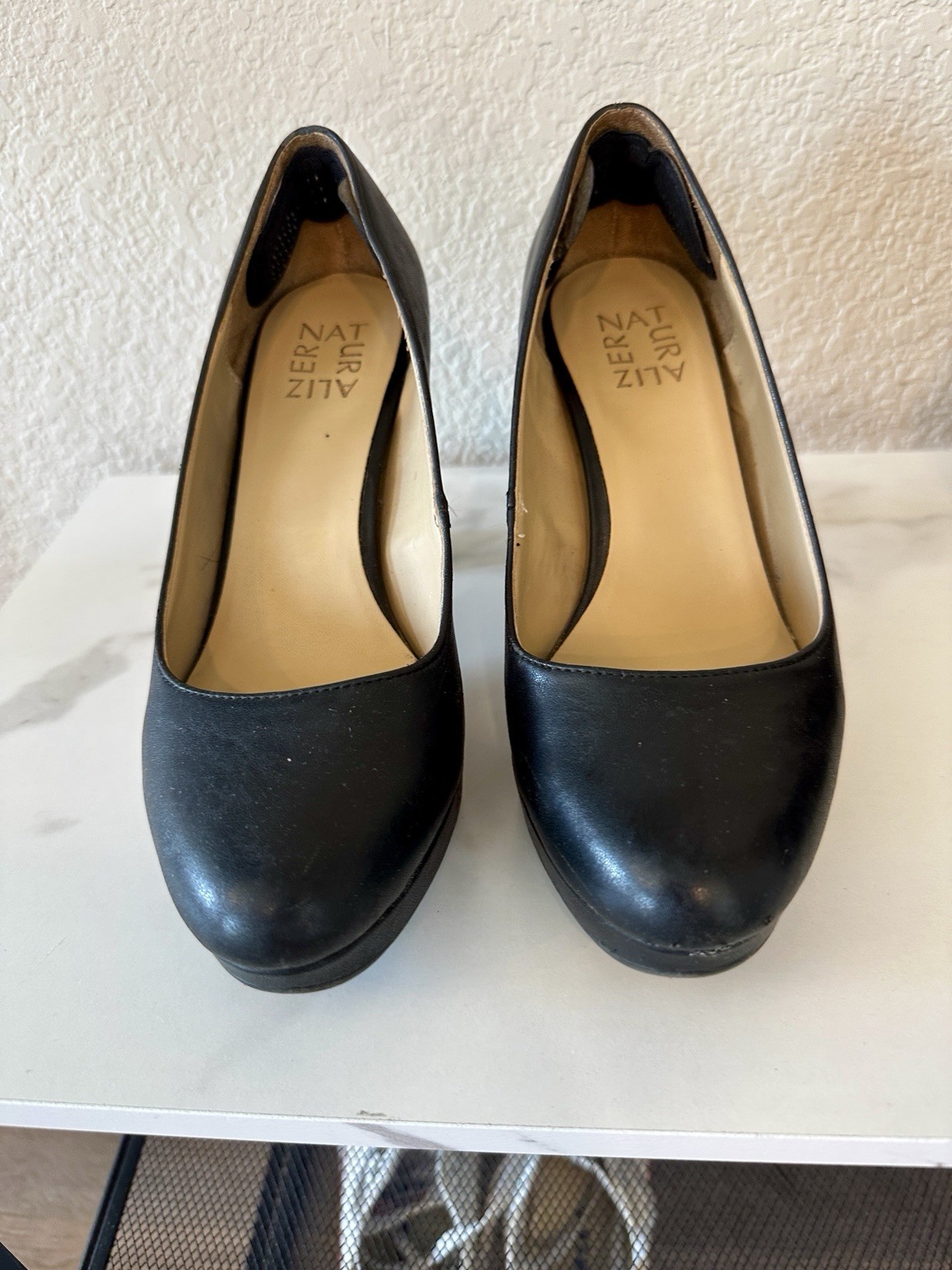 Naturalizer Black Platform Block Heel Pumps – Women’s Size 7W