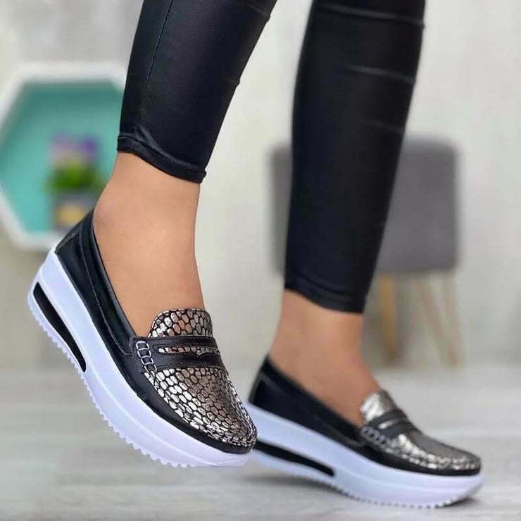 Women’s Sneakers Shoes Summer Slip On Flat Casual Sport Platform Walking Shoes