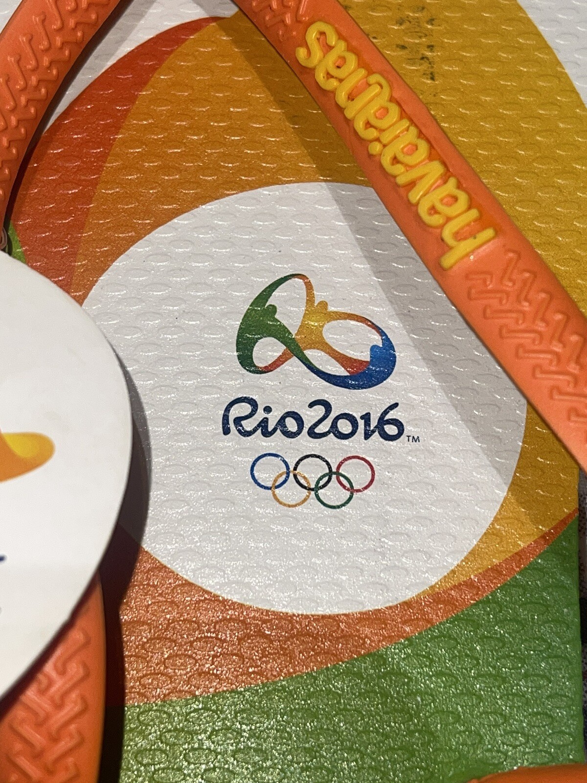 Havaianas Rio 2016 Olympics Flip Flops Sandals 6 Womens Eur 37/38 (NWT)