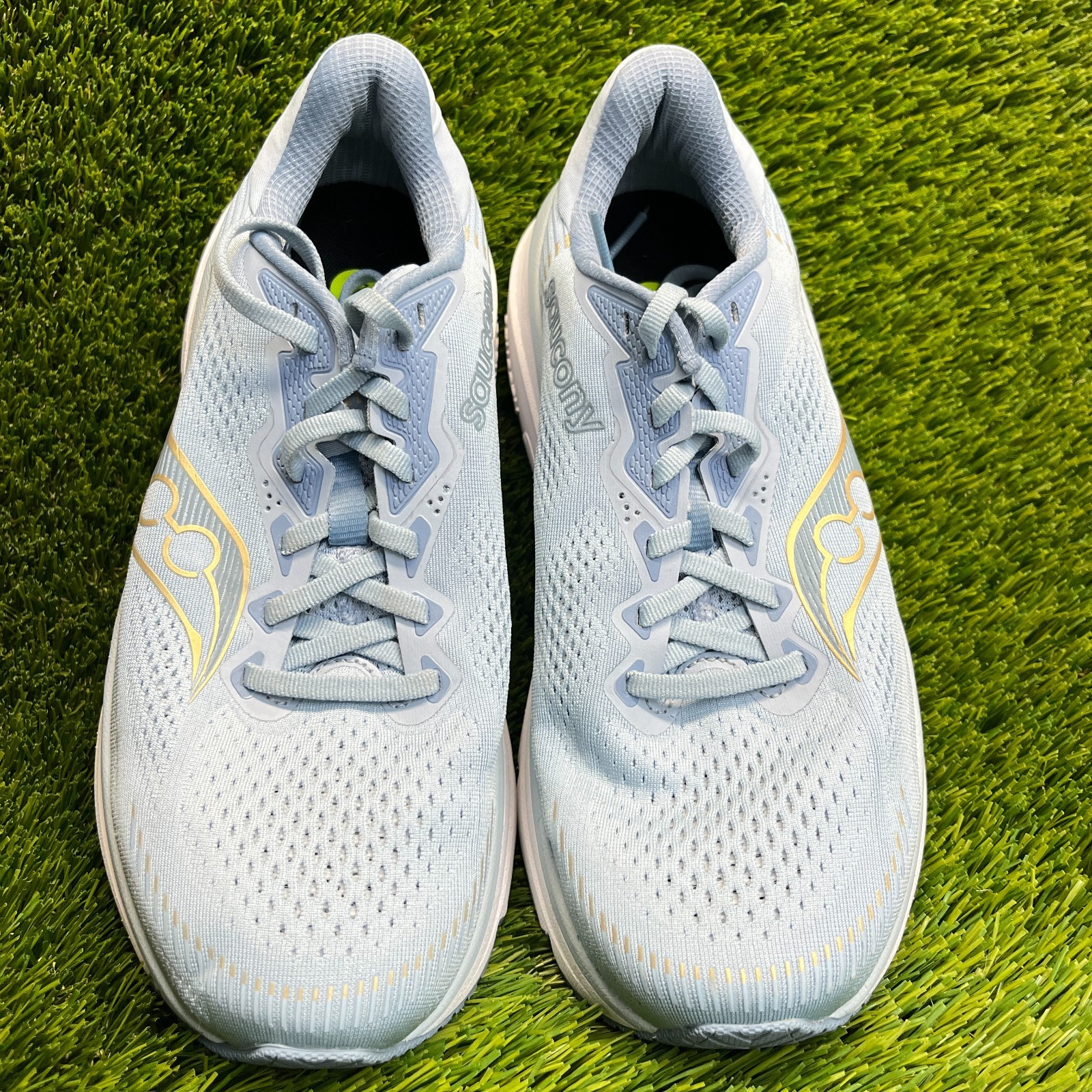 Saucony Guide 19 Womens Size 8.5D Blue White Athletic Running Shoes Sneakers