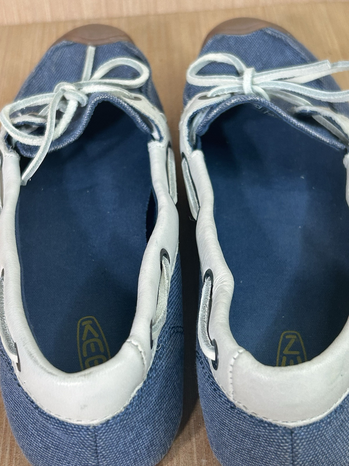 Keen Catalina Ensign Blue Canvas 1 Eye Boat Shoe Women’s Size 8