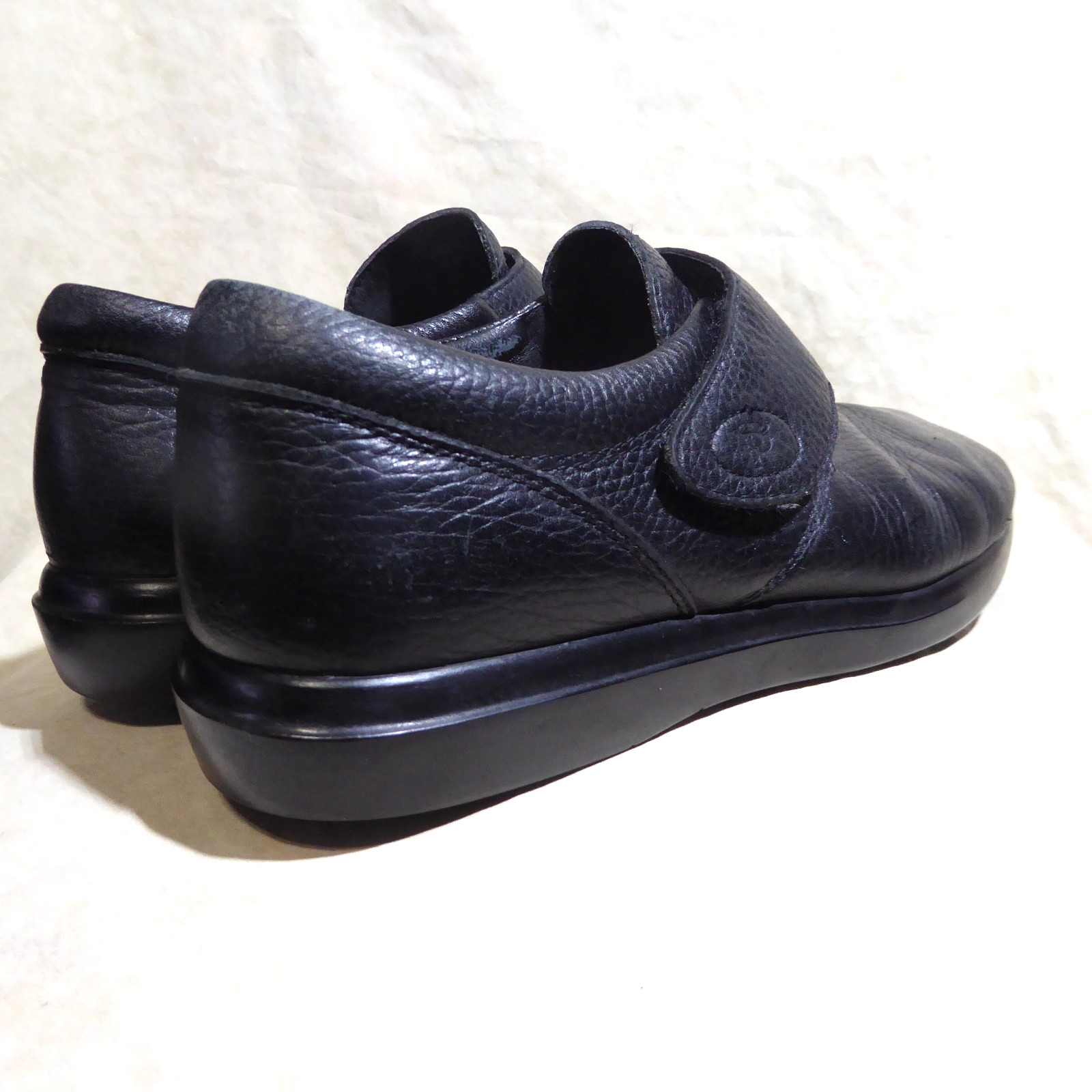 🩰 Propet Monk Strap Slip-On Comfort Loafers sz 9 M Rich Black Leather